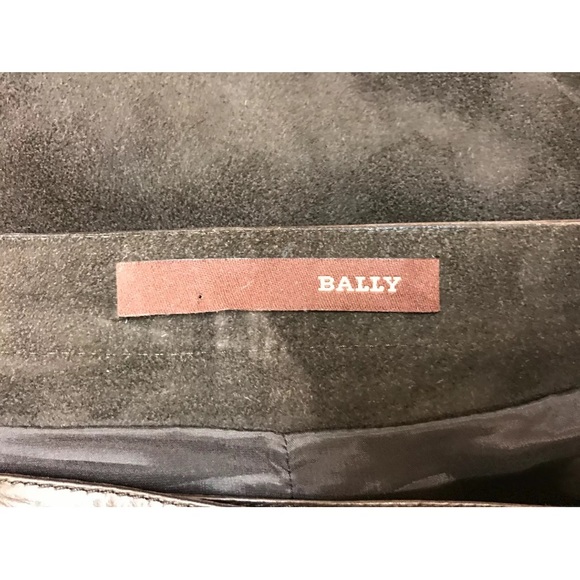 ❤️SOLD❤️ Bally Leather & Suede Wrap Skirt Vintage 1970’s Size I 42 F 40 USA 8 - Picture 5 of 5